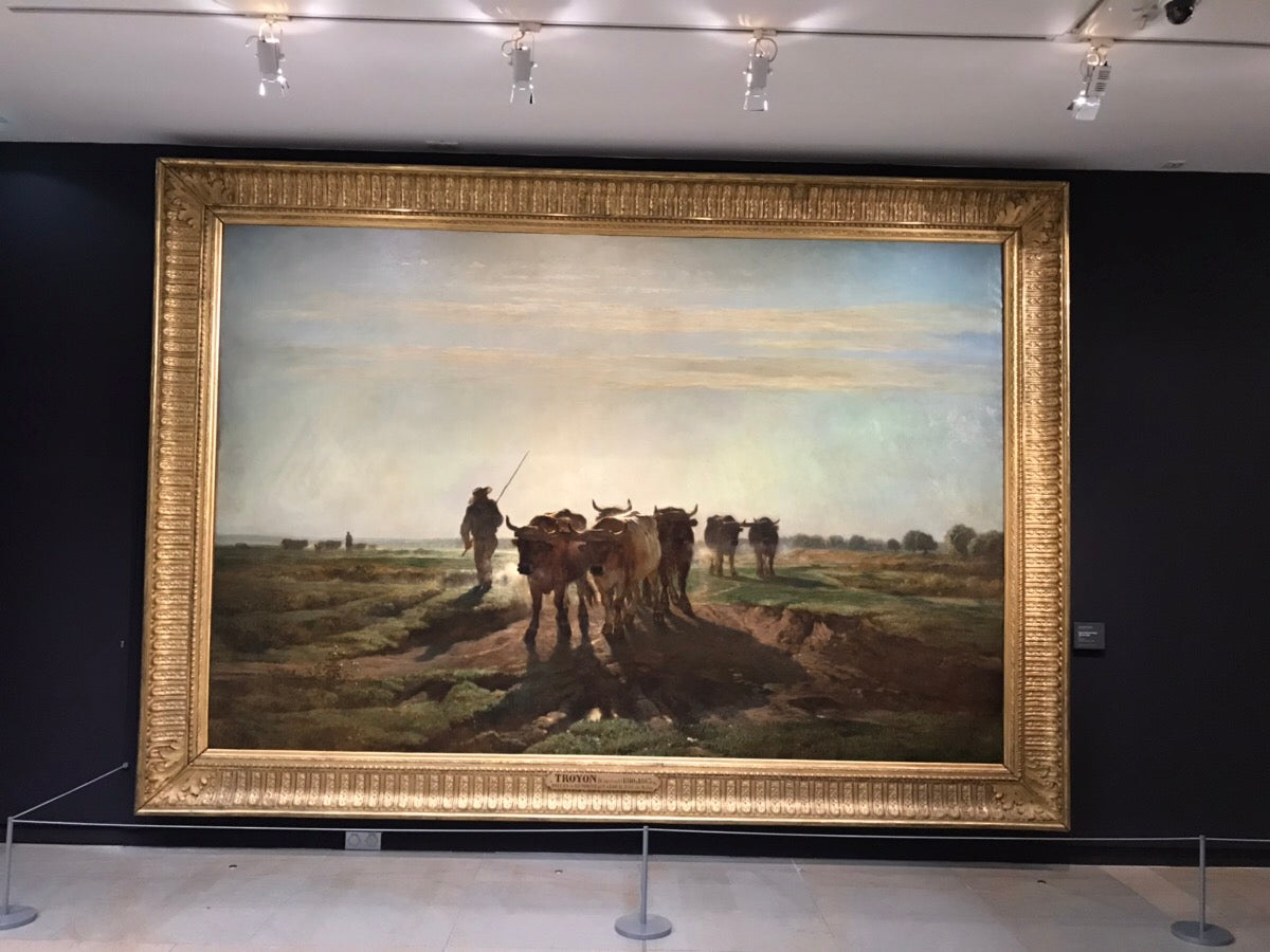 オルセー美術館に展示してある絵画　牧草地の風景