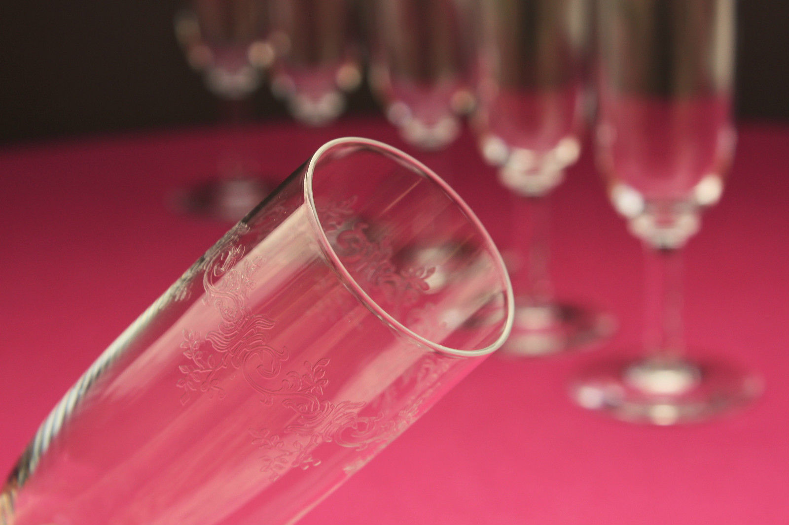 バカラワイングラス　セヴィーヌ（SEVIGNE）baccarat glassの模様