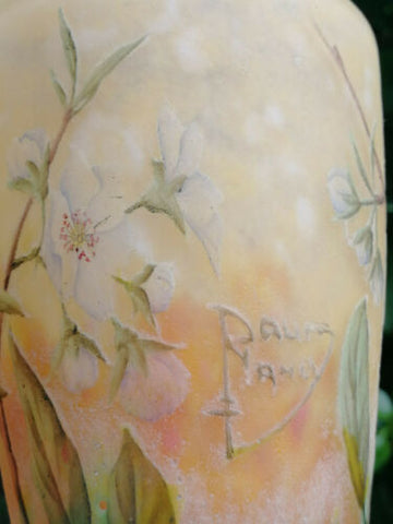 ドーム兄弟（ドームナンシー ）リンゴの花の花瓶のサイン