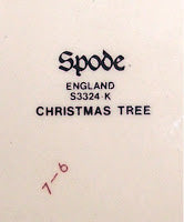 バックスタンプ：クリスマスツリー　1986