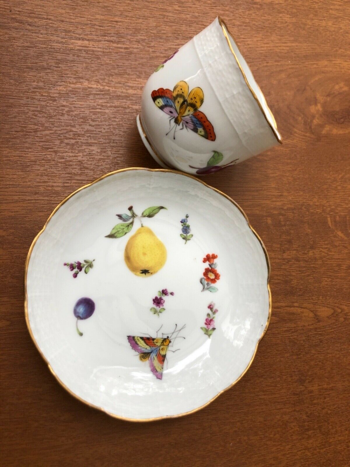 限定販売】 Old マイセン 豪華 TEA BOWL SAUCER = 博物館級貴重品