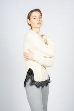 Load image into Gallery viewer, Knitted Sweater with Lace hem
