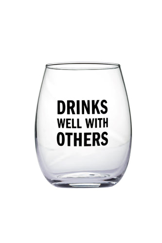 Cute. Psycho, But Cute Witty Wine Glass