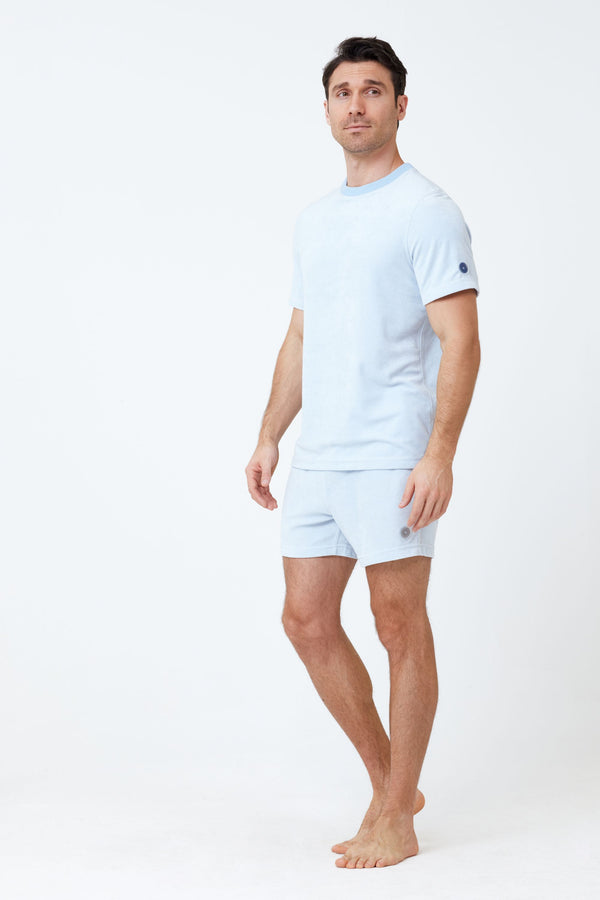 Navy Blue Men's Terry Cloth Shorts – Siamo Verano
