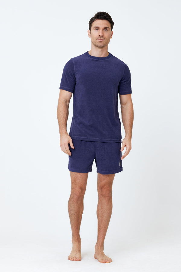 Sky Blue Men\'s Terry Cloth Shorts – Siamo Verano | Sportshorts