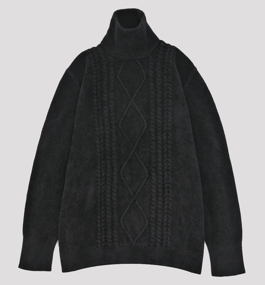 A BY TS 佐藤健くん HIGH NECK CABLE KNIT | theiet.lk