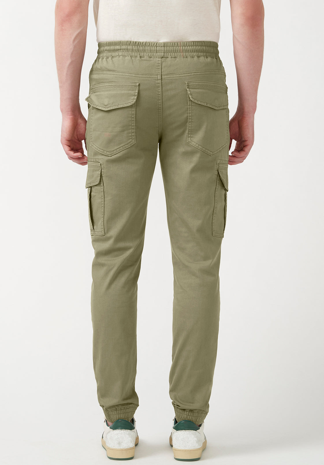 Cargo Tom Men's Jogger Pants in Olive Green - BM22930