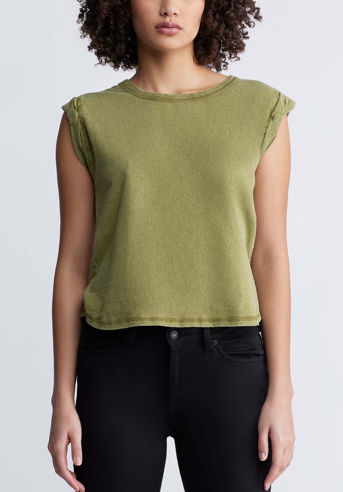 Elayne Women’s Knit Tank Top in Olive Branch - KT0130P