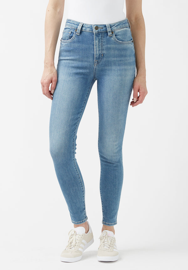 Light-Wash High-Rise Skinny Fit Jeggings