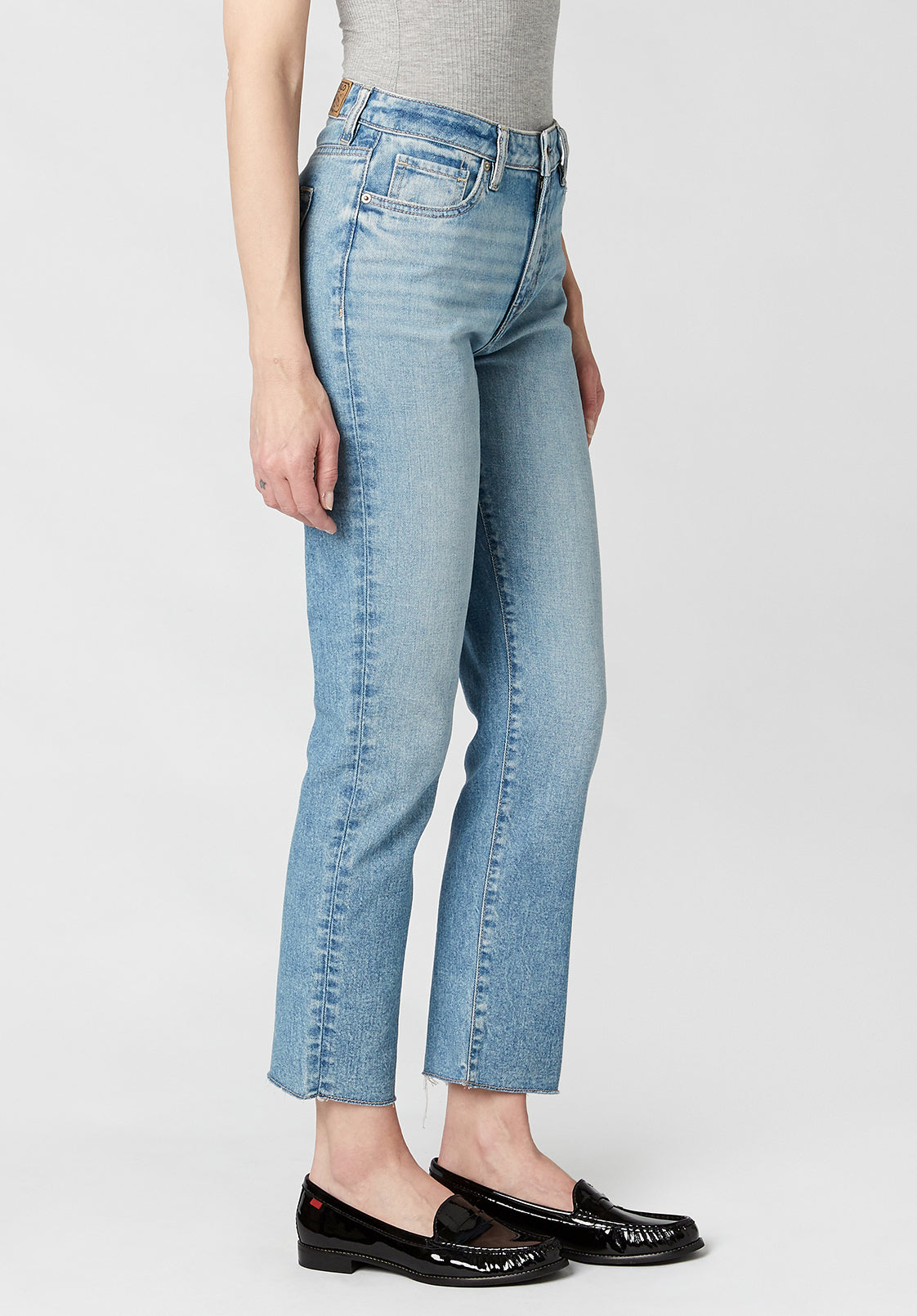 High Rise Straight Jayden Women's Jeans in Vintage Wash - BL15792