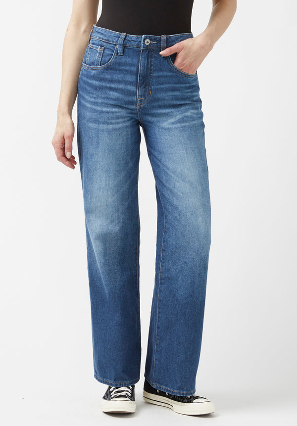 High Rise Wide Leg Addie Women's Jeans in Acid Wash – Buffalo Jeans CA