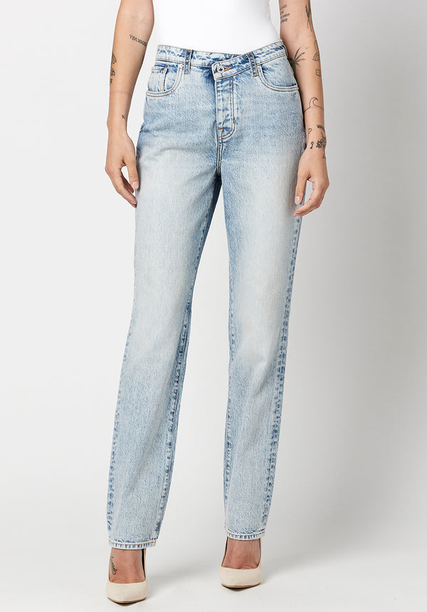 High Rise Jada Vintage Workwear Women's Jeans in Rinsed Wash