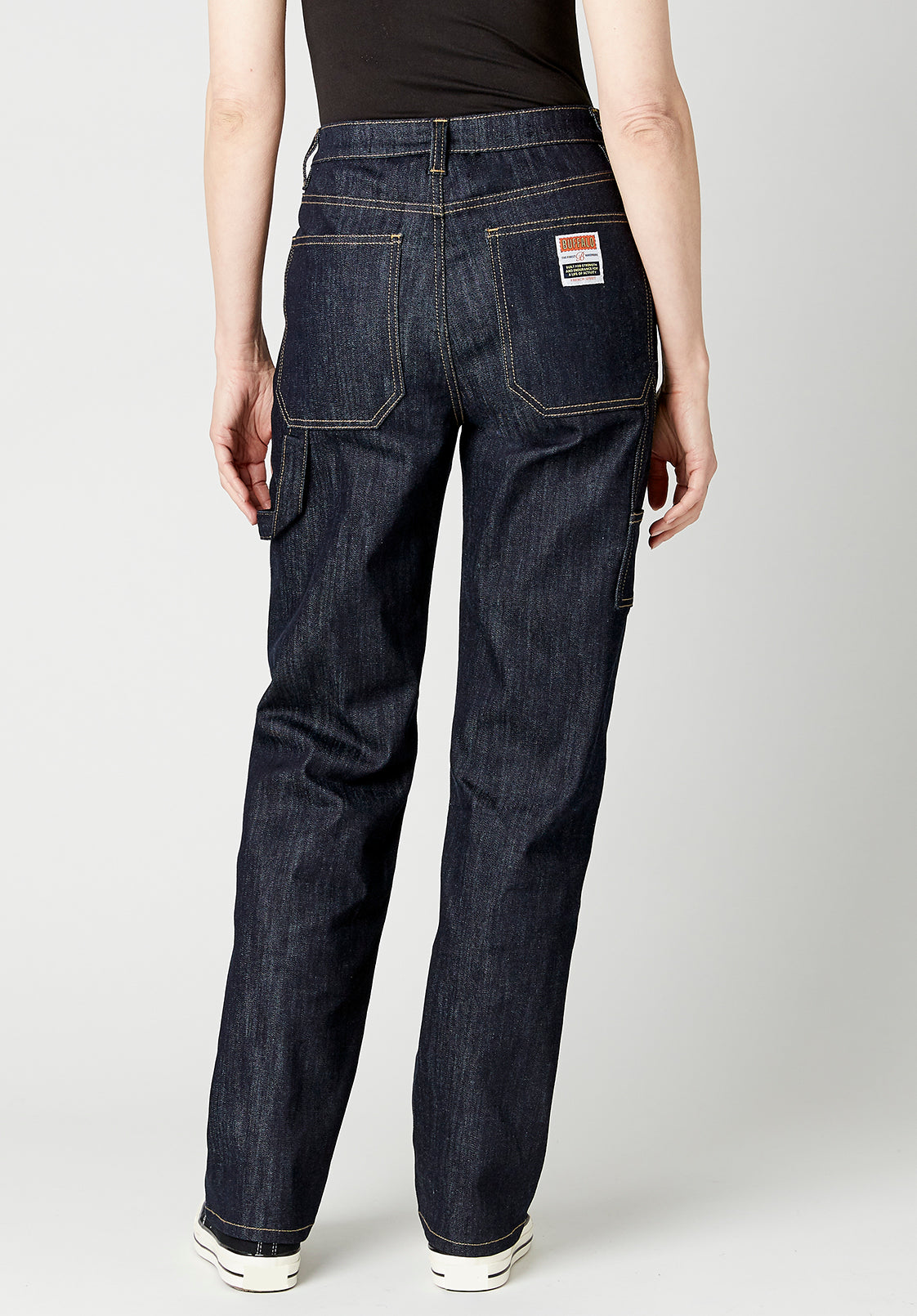 High Rise Jada Vintage Workwear Women's Jeans in Rinsed Wash - BL15835