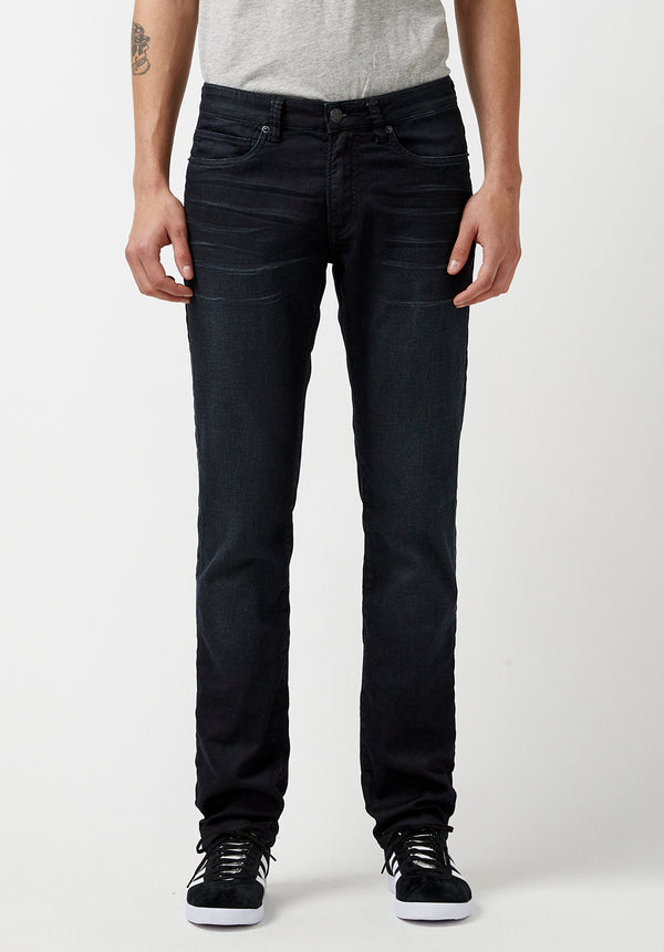 Straight-fit dark-wash jeans - Men