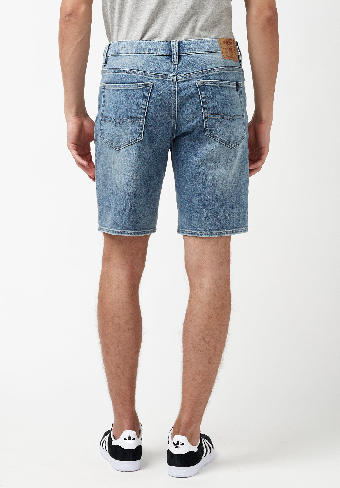 Super Stretch Relaxed Straight Dean Sanded Shorts - BM22850