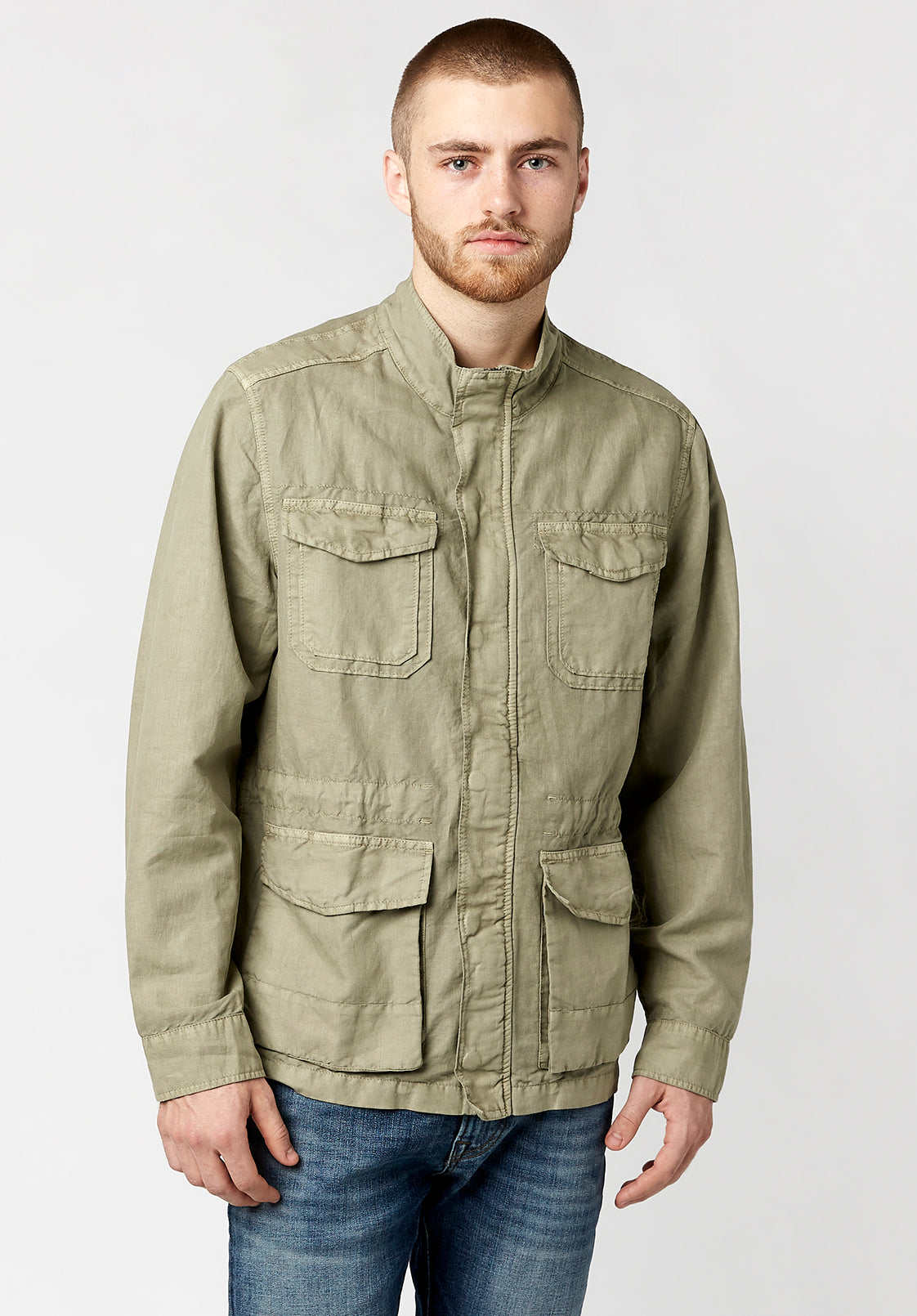 Washed Linen Jarmane Jacket - BM23512