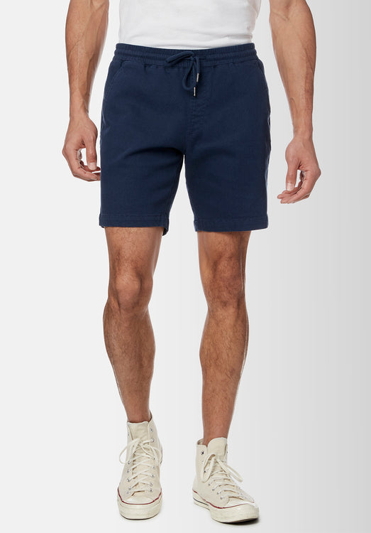 Straight Linen-Blend Jogger Shorts for Boys (At Knee)