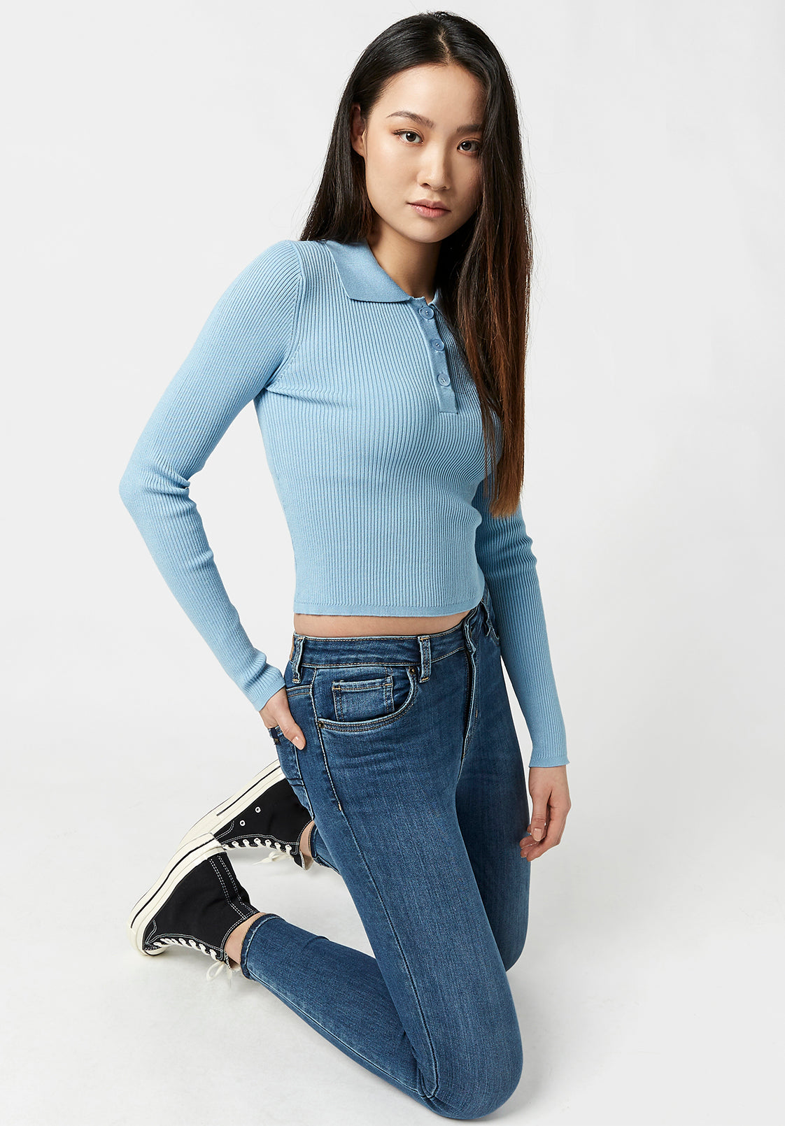 Ribbed Knit Meadow Sweater - SW0301H