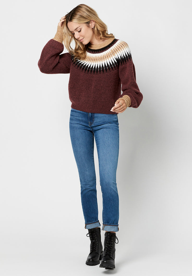 Knit Karina Fair Isle Sweater – Buffalo Jeans CA