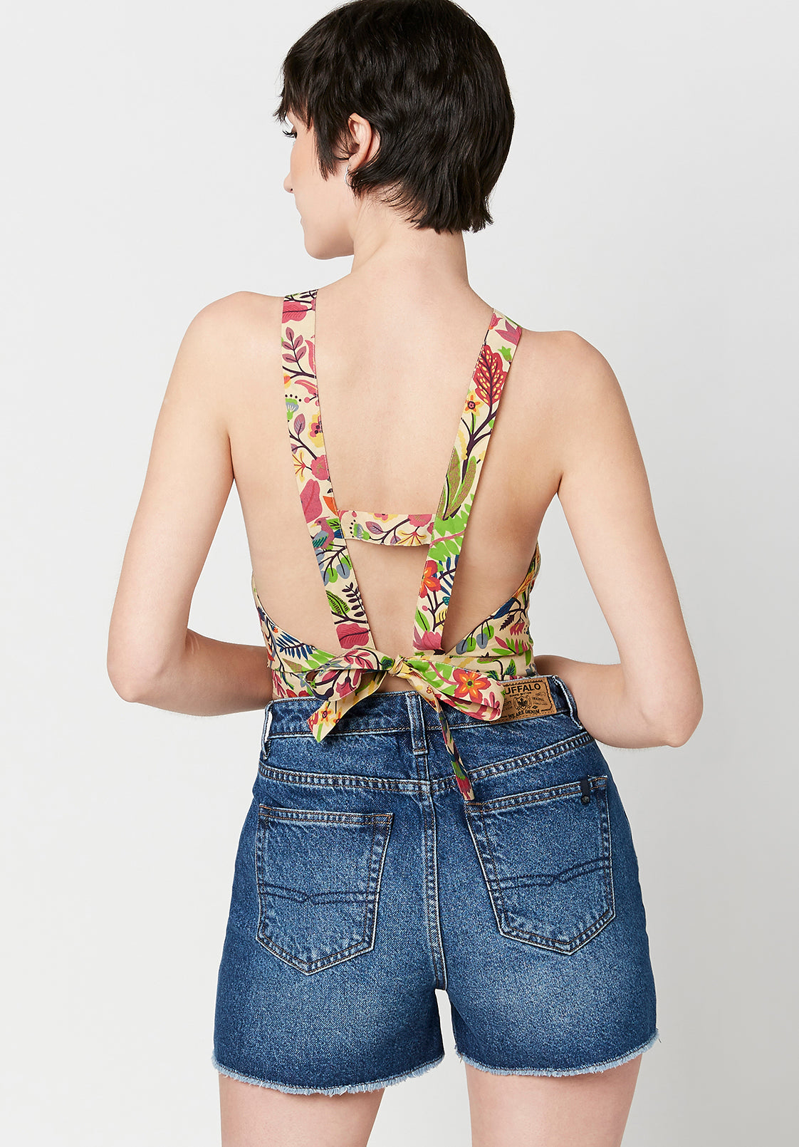 Robin Open Back Cropped Camisole - WT0375S