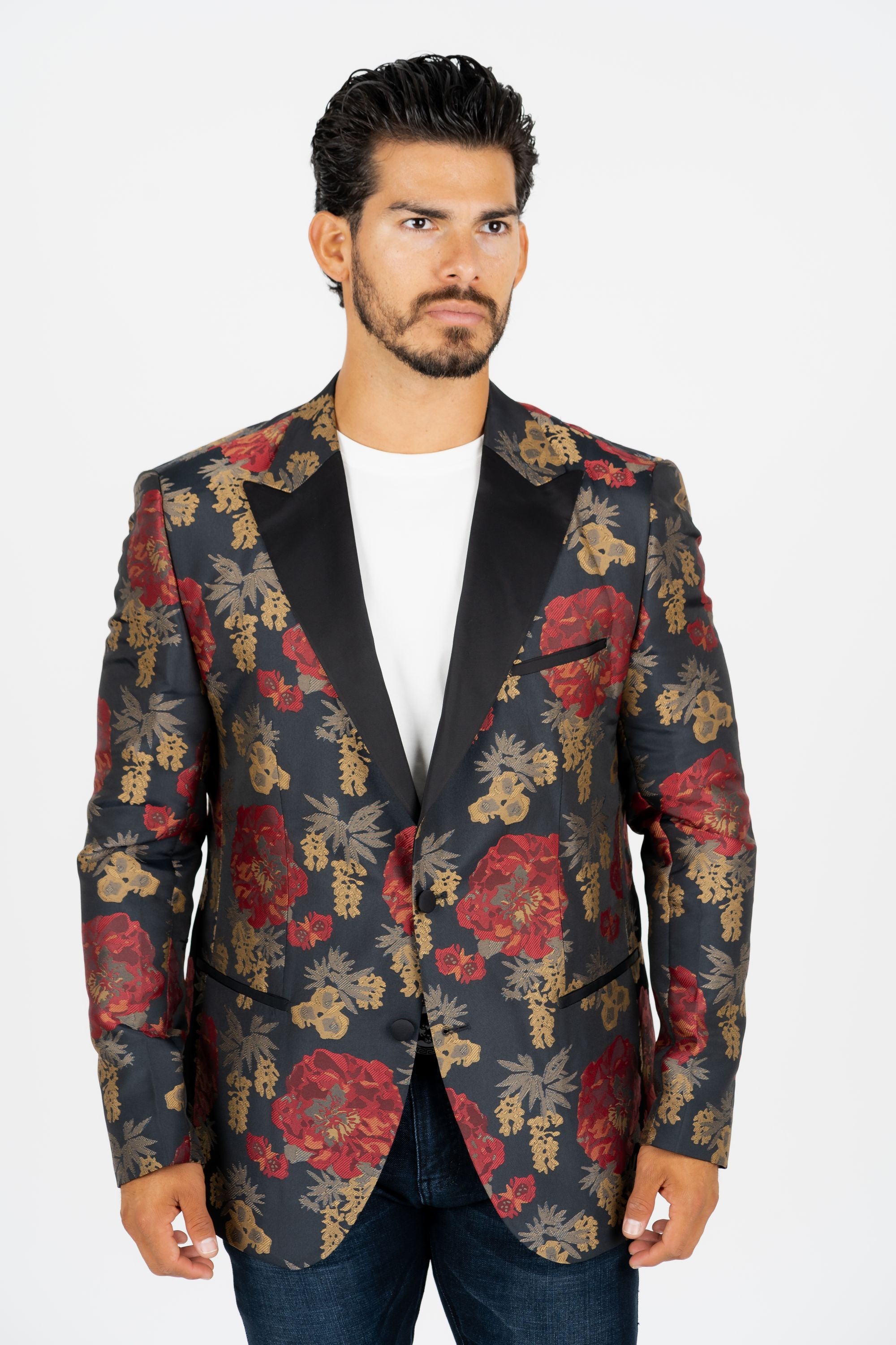 mens printed sports coat