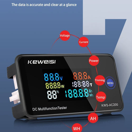 شاشة قياس ملونة 7 وظائف  KWS-DC200 100A