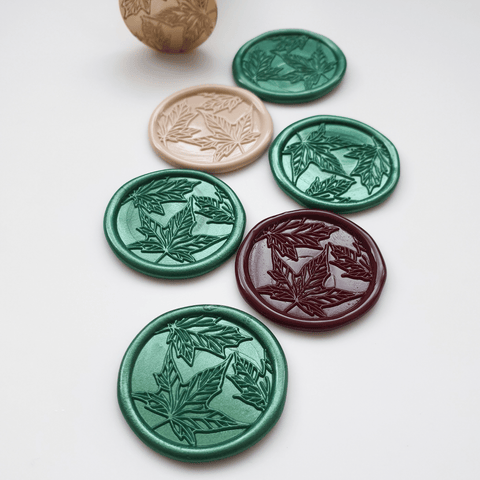 Adhesive Wax Seals / Seal / Sticker / Minimalist Flora / Palm Tree Leaf /  Leaves 