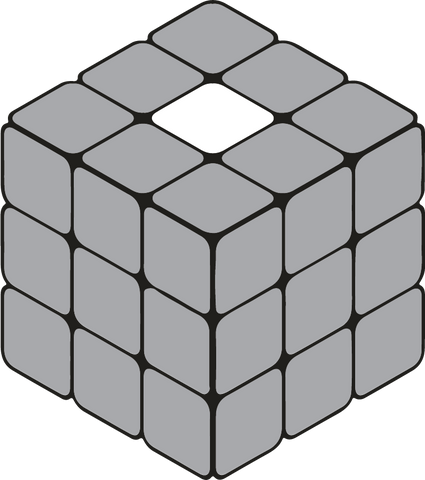 Centre Blanc Rubik's Cube