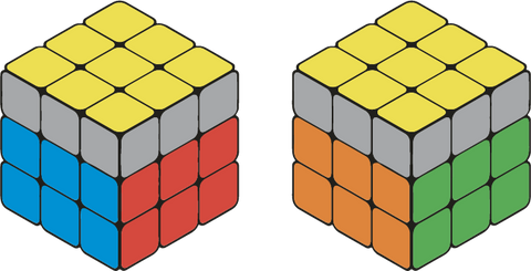 Faire la Face Jaune Rubik's Cube