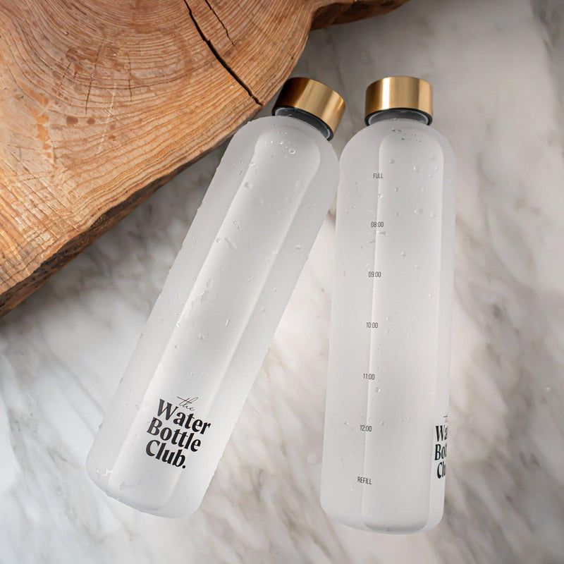 Duurzame drinkfles met tijdmarkeringen | Water Bottle Club