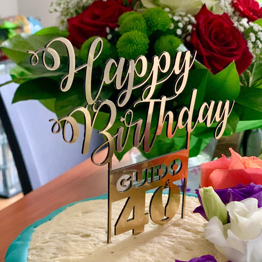 Cake-Topper – Happy Birthday - vis24