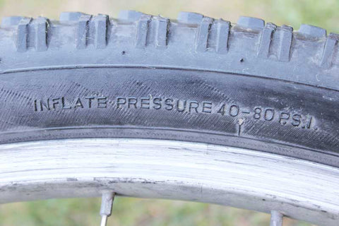 Check the side of your tire for the tires suggested pressue