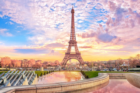 Sunset image of Paris