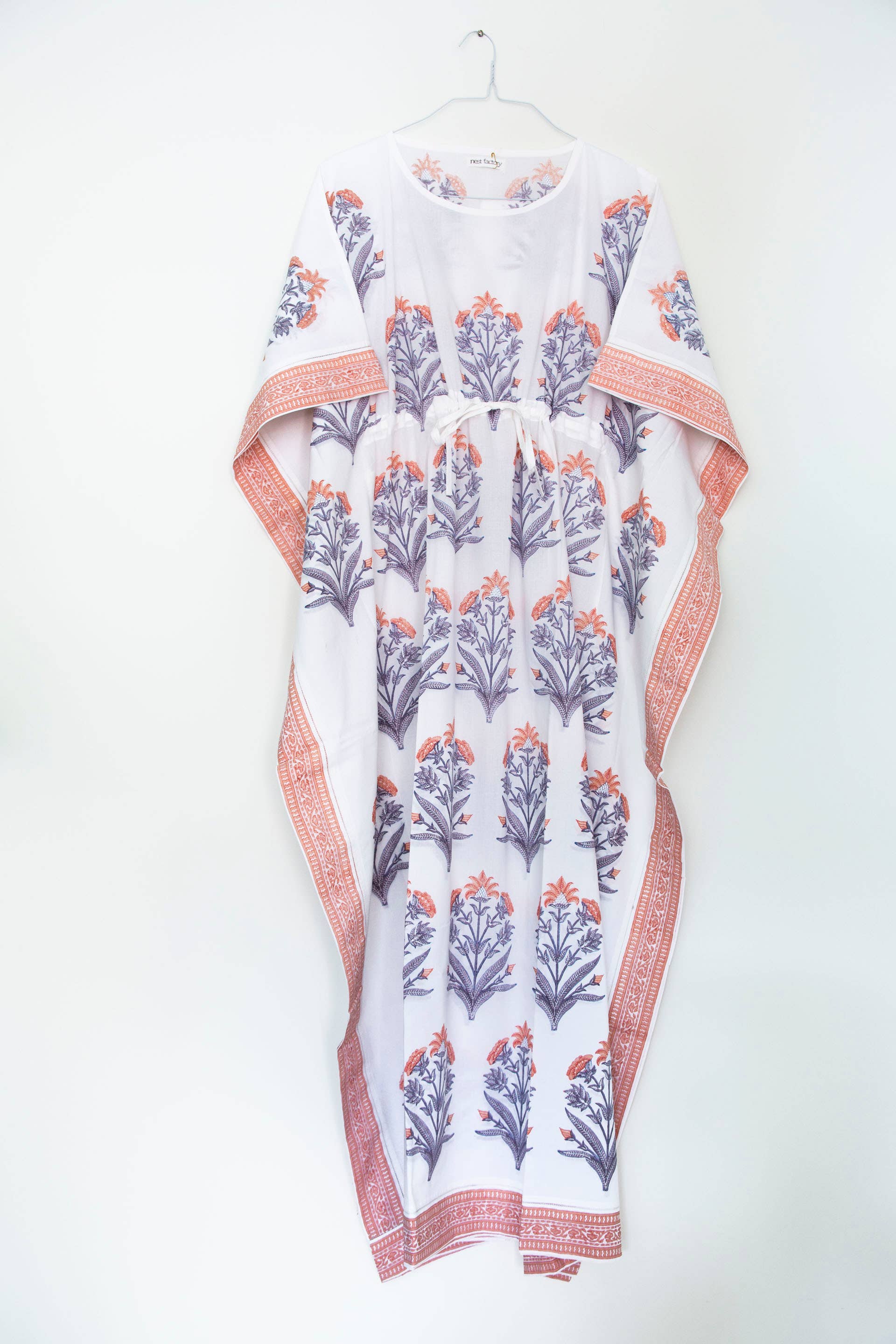 Bouquet Kaftan in Pink and Purple