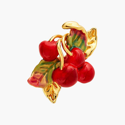 Cherries + Leaves Earrings