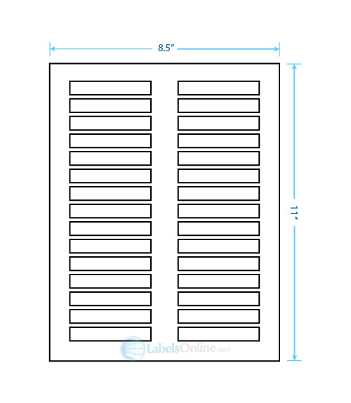 3" x .5" - 30 up - All Temp Freezer (Laser / Inkjet)