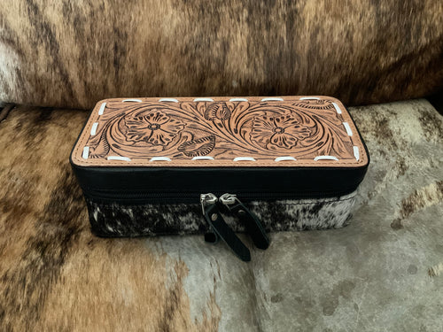 Black Double Decker jewelry case – Vintage Cowgirl Cases