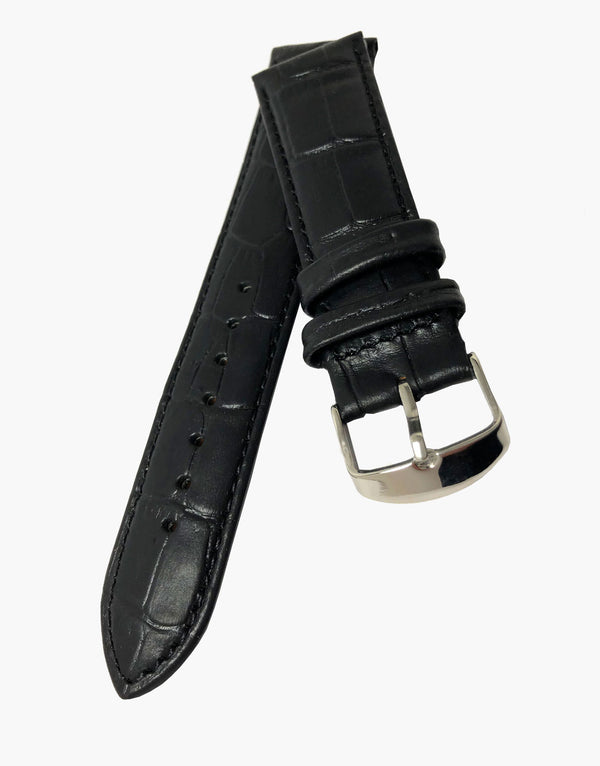 Apple Watch Band - Black Alligator Leather - Moonlight – Bulang