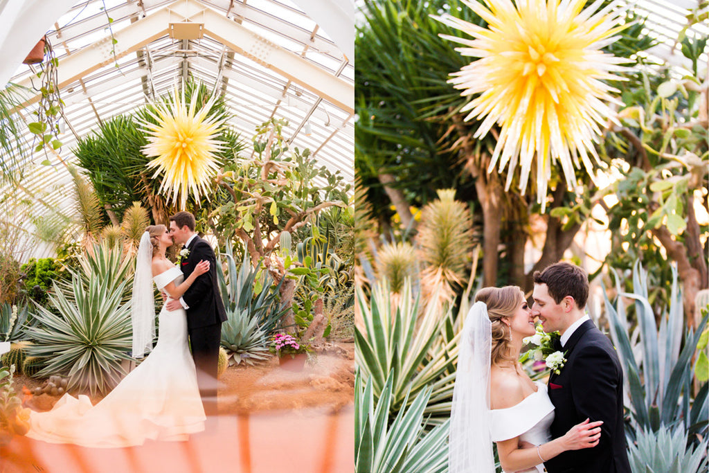 Melissa & Brad - Glamorous Garden Wedding at The Phipps Conservatory in Pittsburgh, PA | Tallulah Ketubahs