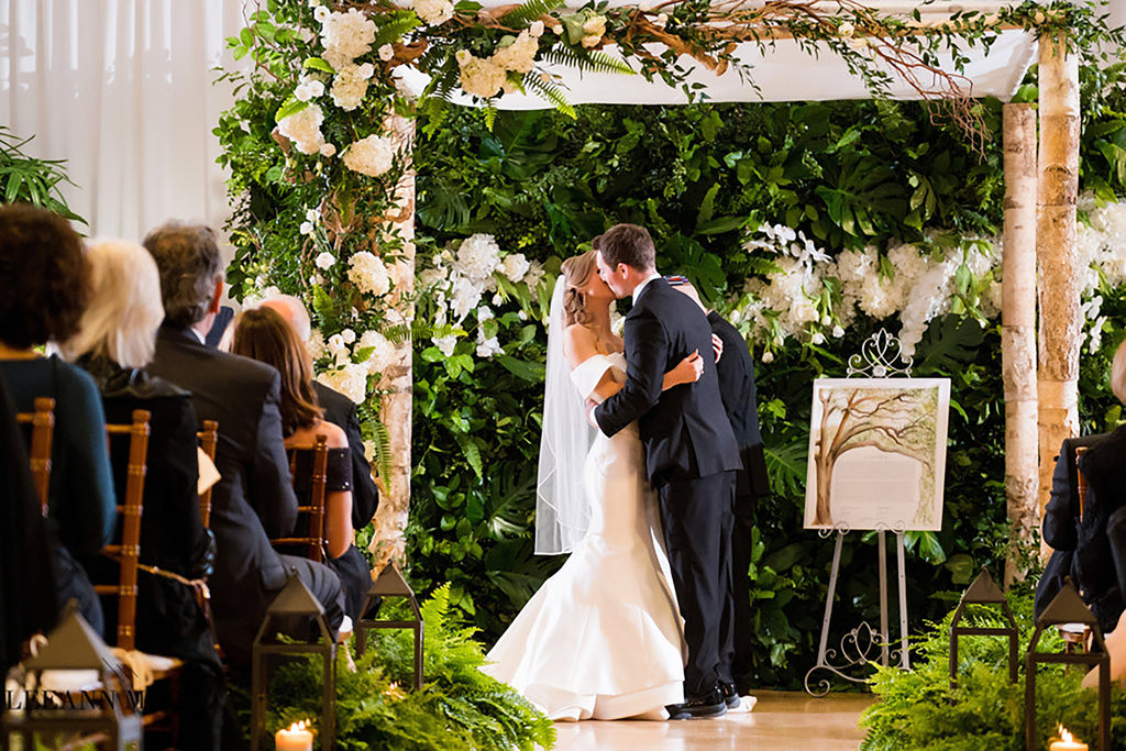 Melissa & Brad - Glamorous Garden Wedding at The Phipps Conservatory in Pittsburgh, PA | Tallulah Ketubahs