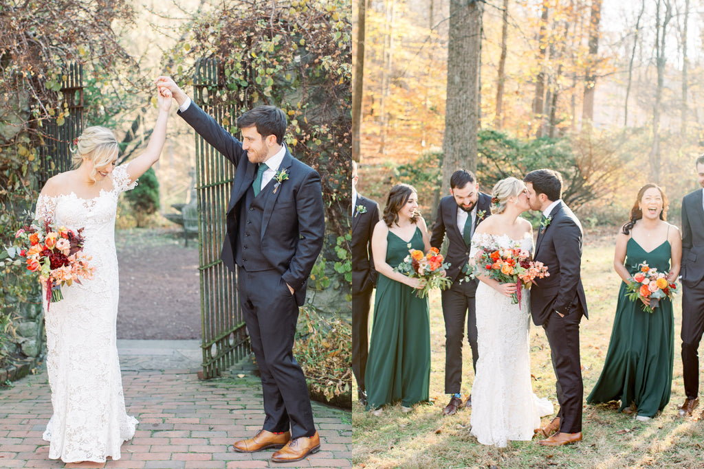 Kellie &  Max  - Classic Autumn Wedding at HollyHedge Estate in Bucks County, PA | TallulahvKetubahs