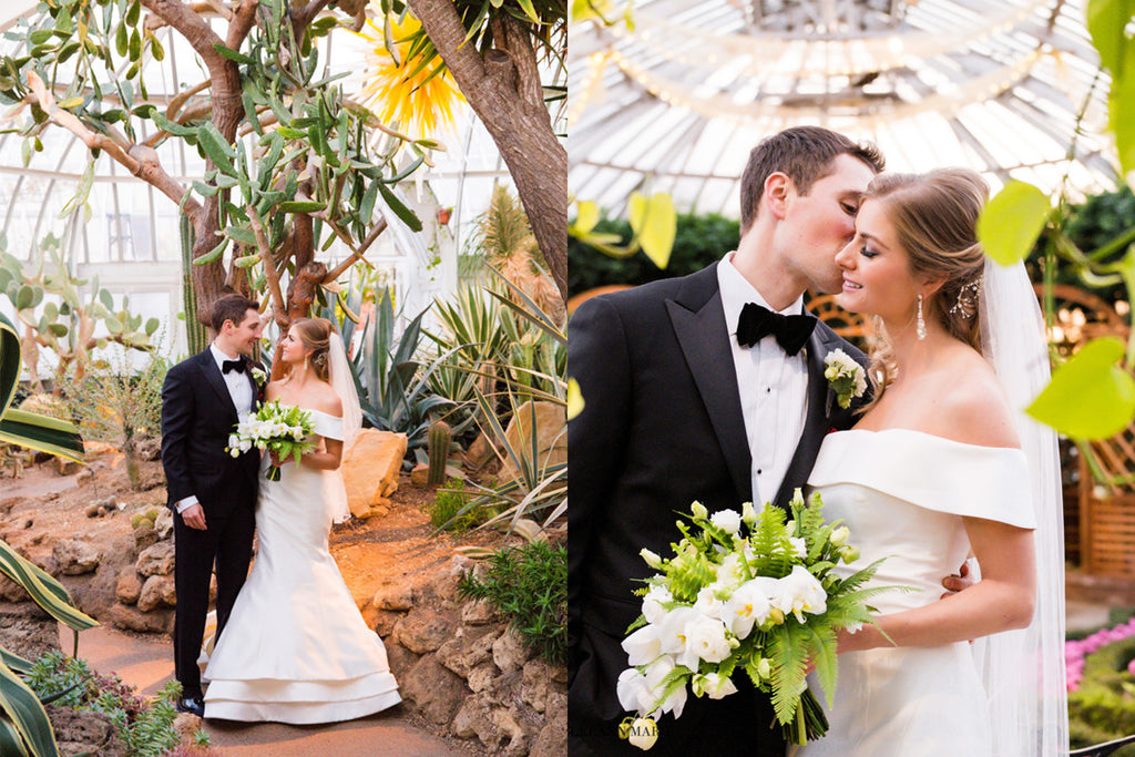 Melissa & Brad - Glamorous Garden Wedding at The Phipps Conservatory in Pittsburgh, PA | Tallulah Ketubahs