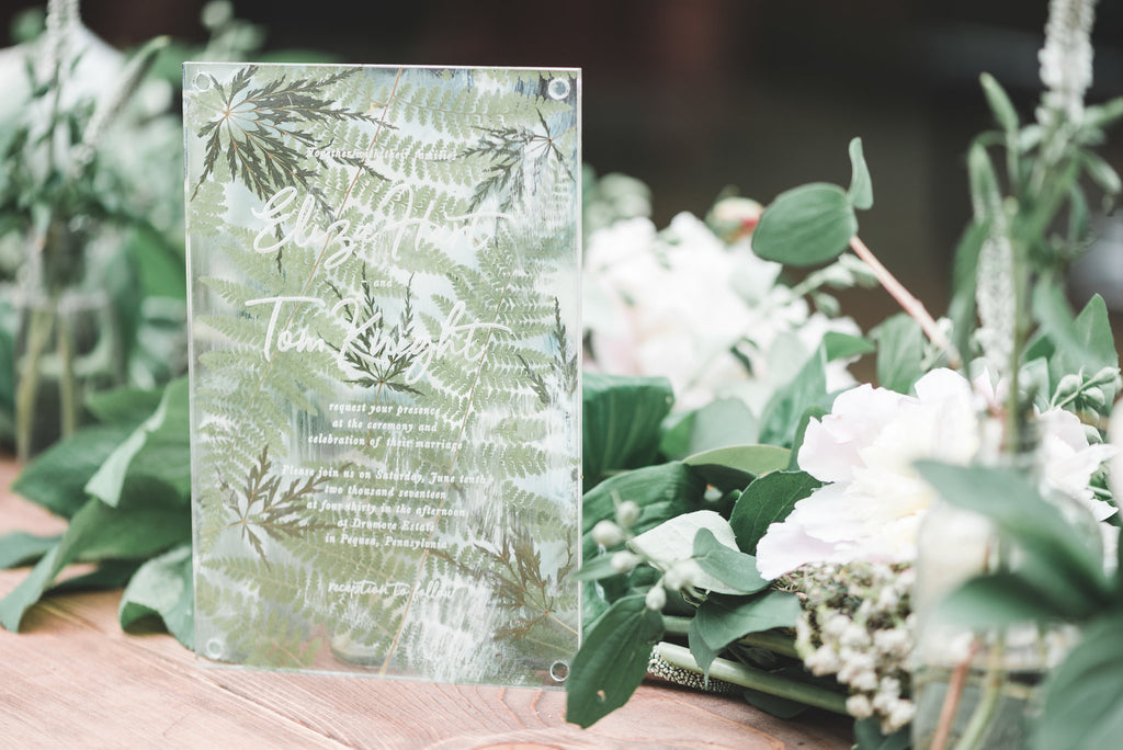 Greenery Aglow Styled Shoot at Drumore Estate | Pressed Fern Bespoke Invitation Suite | Tallulah Ketubahs