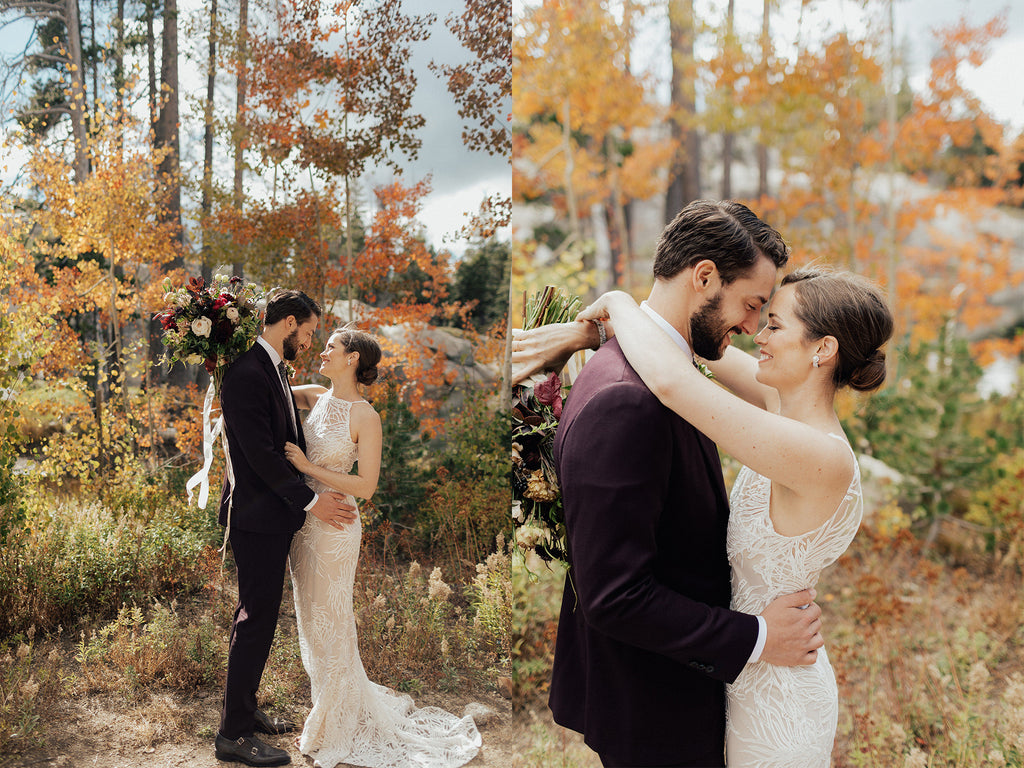 Kathleen & Carter's Rustic Autumnal Forrest Wedding in Kirkwood, California | Tallulah Ketubahs