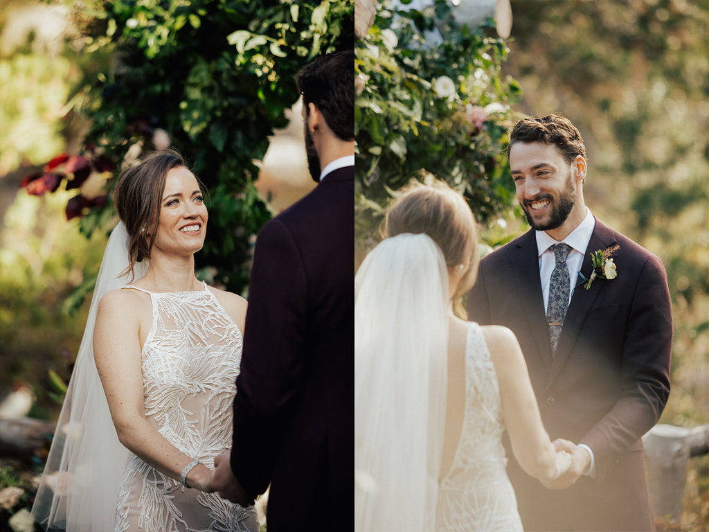 Kathleen & Carter's Rustic Autumnal Forrest Wedding in Kirkwood, California | Outdoor Ceremony Under the Chuppah | Tallulah Ketubahs