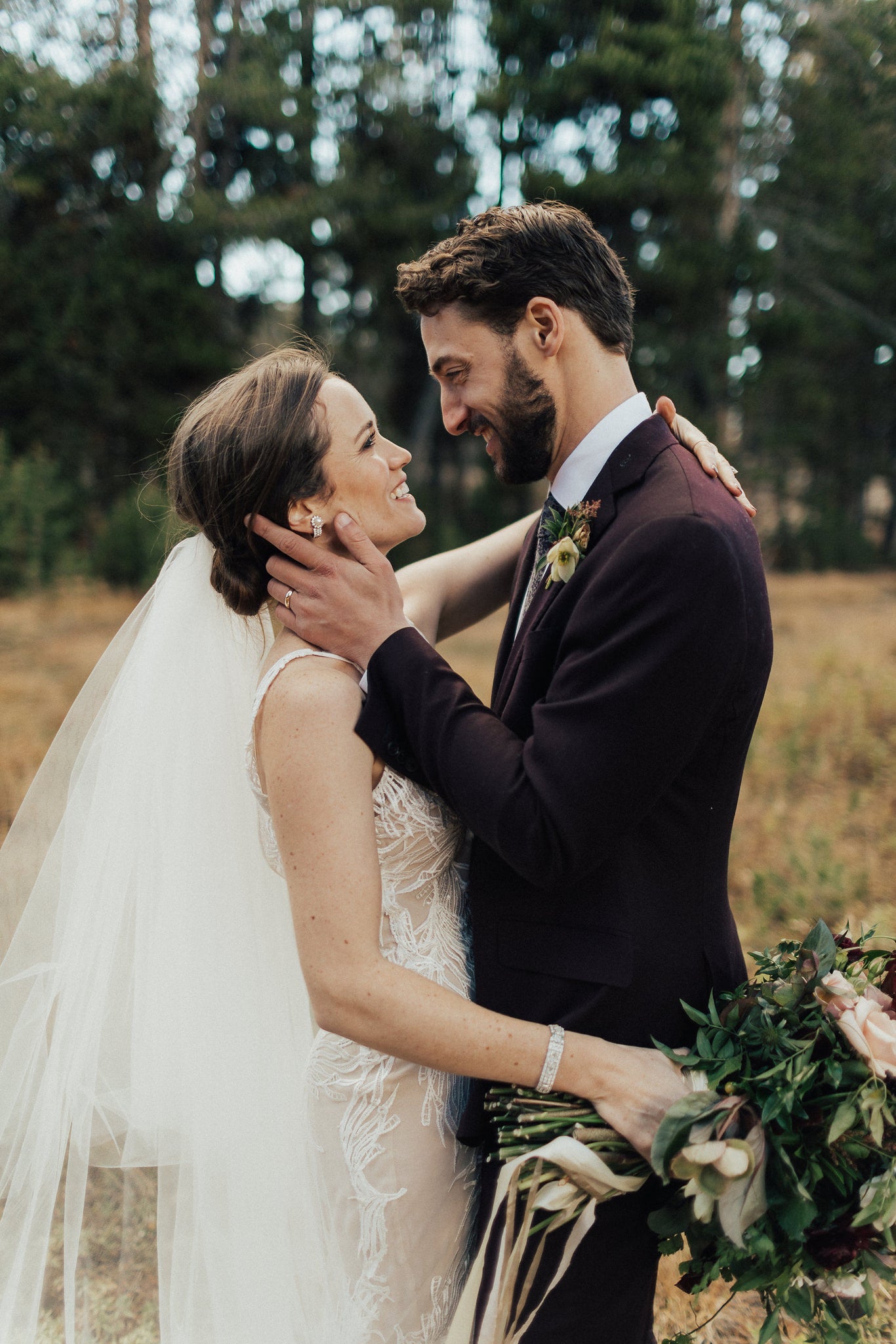 Kathleen & Carter's Rustic Autumnal Forrest Wedding in Kirkwood, California | Tallulah Ketubahs