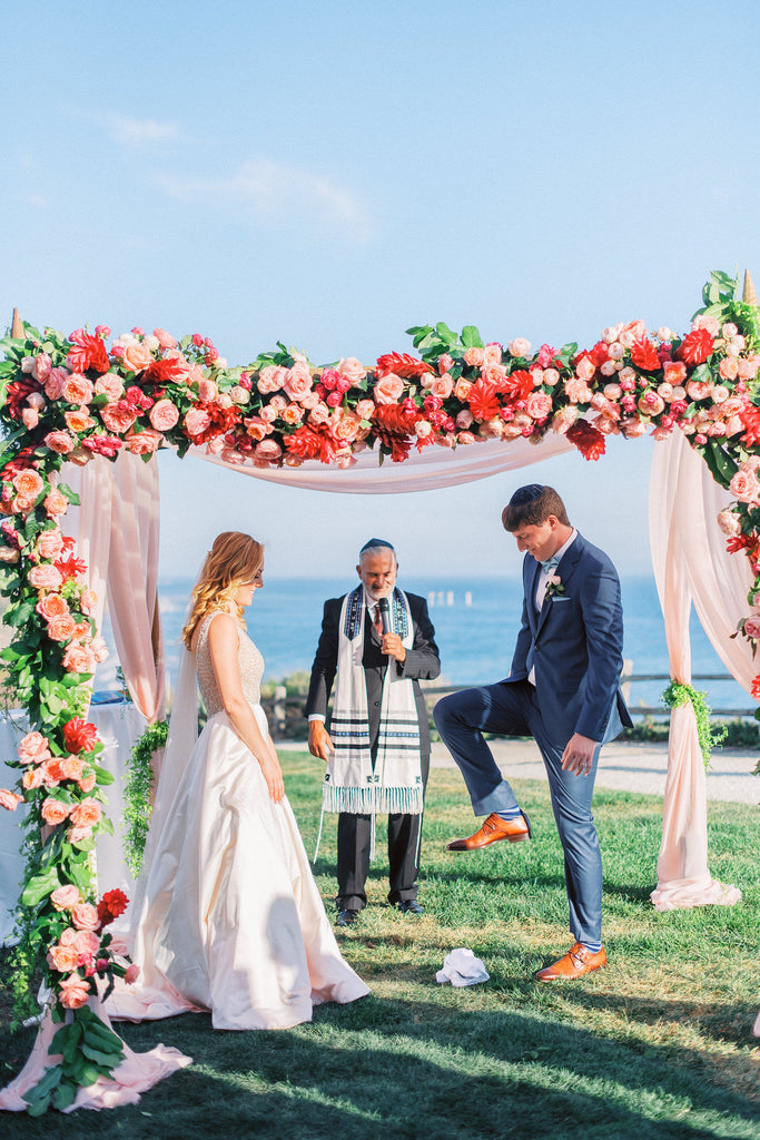 Gabrielle & Daniel - Wedding at The Ritz-Carlton Bacara, Santa Barbara | Breaking the Glass | Tallulah Ketubahs