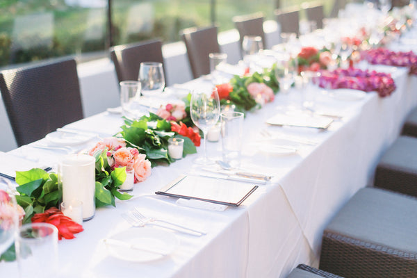 Gabrielle & Daniel - Wedding at The Ritz-Carlton Bacara, Santa Barbara | Floral Tablescape | Tallulah Ketubahs
