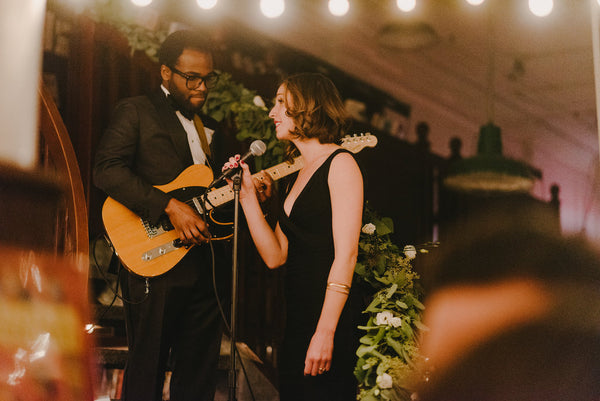 Jenna and Emily's Hip and Intimate Interfaith & Same-Sex Wedding in New York City | Live Music | Tallulah Ketubahs