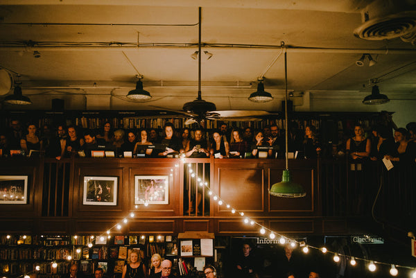 Jenna and Emily's Hip and Intimate Interfaith & Same-Sex Wedding in New York City | Library Ceremony Gallery Seating | Tallulah Ketubahs